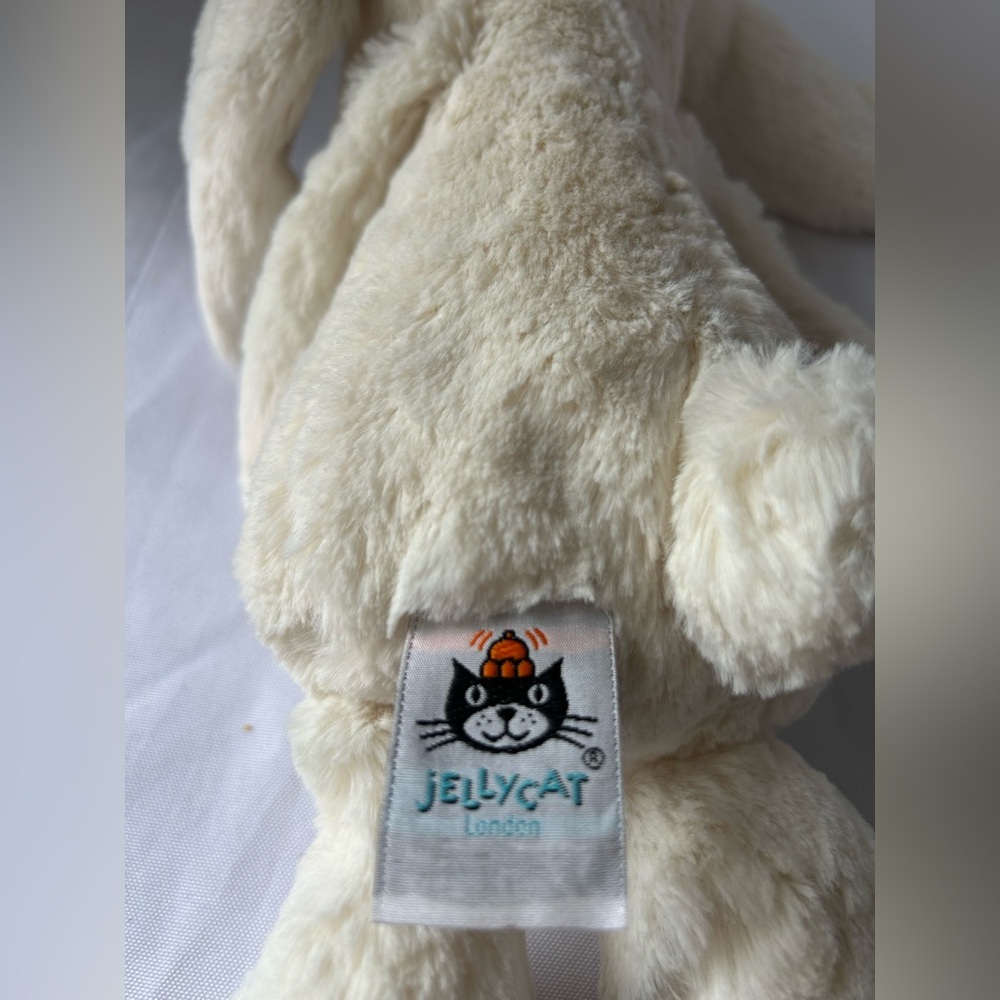 Jellycat Plush Bashful Cream Bunny stuffed animal - Picture 2 of 7